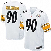 Nike Men & Women & Youth Steelers #90 Mclendon White Team Color Game Jersey,baseball caps,new era cap wholesale,wholesale hats